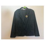 Studio Works corduroy blazer, pin