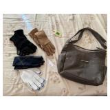 Rosetti purse, gloves