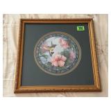 Ruby Throated Bird with Hibiscus artwork