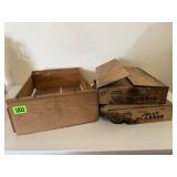 Daisy fruit crate, jelly jars