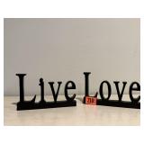 Live, Love shelf sitters (2)