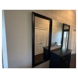 Black wall mirror