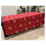 Red snowflake quilt