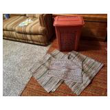 Hamper of rugs