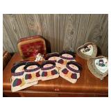 Snowman baskets, decor