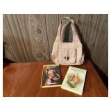 Hand bag, Nancy Drew books (2)