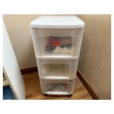 Rolling organizer cart, contents included