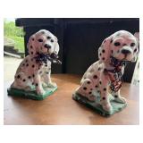 Concrete Dalmation garden statues (2)