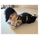 Crawling porcelain doll