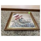 Miller High Life Beer "Tip Up" fishing mirror