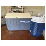 Coleman cooler, Rubbermaid drink dispenser
