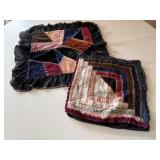 Crazy quilt pillow covers (2)