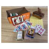 Pepsi Cola, assorted playing cards, score cards