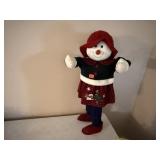 Animated plush snowman