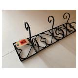 Wrought iron wall hooks