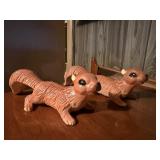Ceramic squirrels (2)