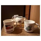 Coffee mugs, teapot teapot without lid