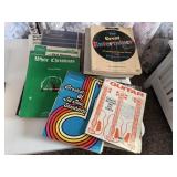 Piano, instrumental books, sheet music