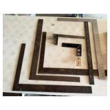 Measuring squares, straight edge