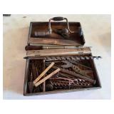 Primitive toolbox, contents included, hand plane,