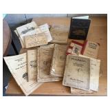 Tractor, farm manuals, pocket ledger, traction