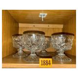 Pedestal dishes (4)