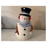 Snowman cookie jar
