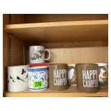 Happy Camper, Happy Birthday, coffee mugs