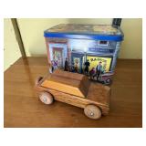 Orville Redenbudders movie theater tin, wooden