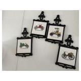 Automobile trivets (4)