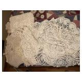 Portable file box of doilies