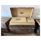 Antique steamer trunk