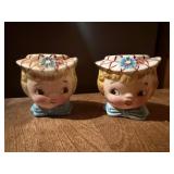 Lady salt & pepper shakers