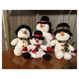 Snowflake, plush snowmen toys (4)