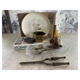 Kovels Antique guidebook, curling iron,