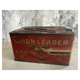 Union Leader tobacco tin