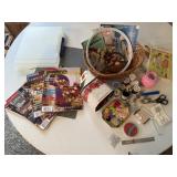 Fons & Porters Quilting magazines, cutting mat,