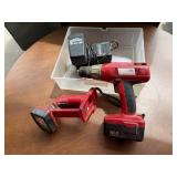 Craftsman cordless drill, flashlight, 18 volt