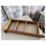Wooden wall shelf