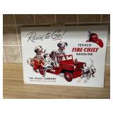 Texaco Fire Chief metal sign