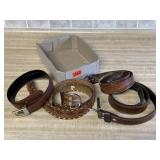 Leather belts (4)
