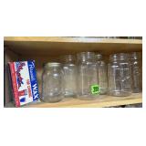Pepsi, Ball, assorted canning jars, canning lids,