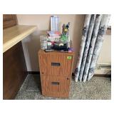 Two drawer letter size filing cabinet, office