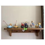 Cottage core wooden shelf, Country Cousins