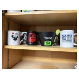 Assorted coffee mugs