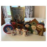 Snowman collection, salt & pepper shakers,