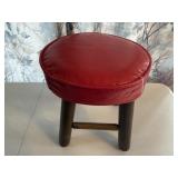 Round red stool