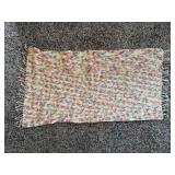 Knitted throw/shawl