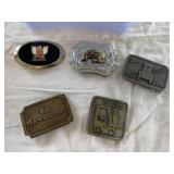 Belt buckles (5)