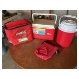 Igloo cooler, drink cooler, Coca Cola insulated